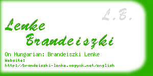 lenke brandeiszki business card